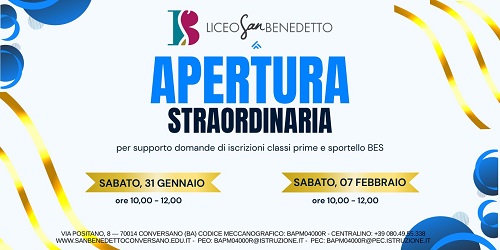 Iscrizioni alle classi prime A.S. 2026/2027