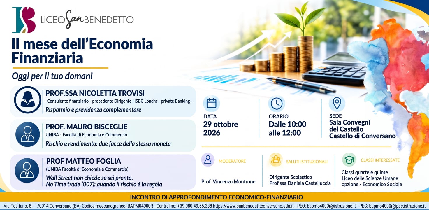 Mese dell’Educazione Finanziaria – incontro formativo 29 ottobre 2026